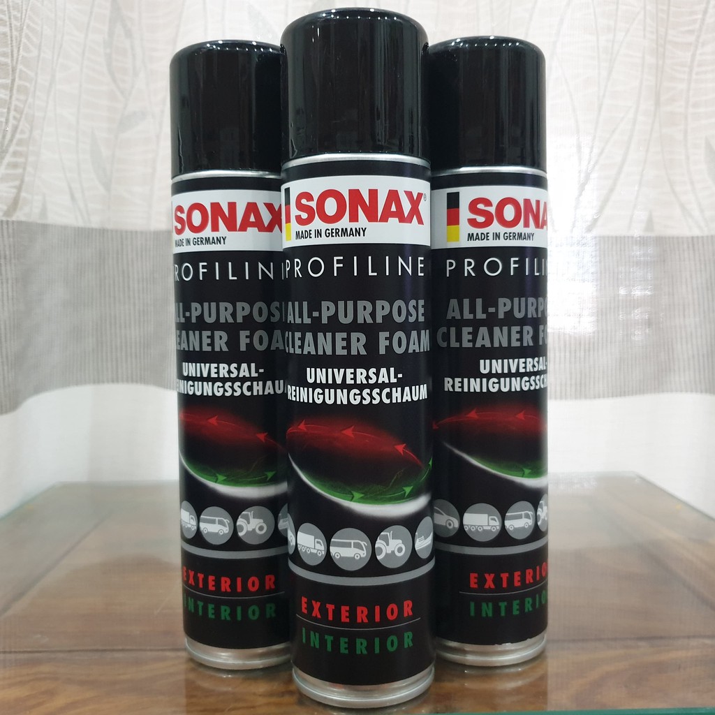 [HCM]Chai Xịt Làm Sạch Nội Thất Ô Tô Đa Năng Sonax All-Purpose Cleaner Foam 400Ml