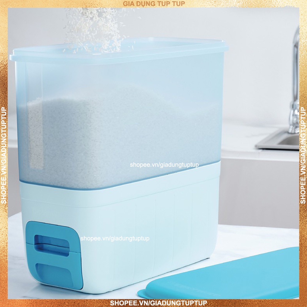Thùng gạo thông minh Tupperware 5kg/10kg chính hãng