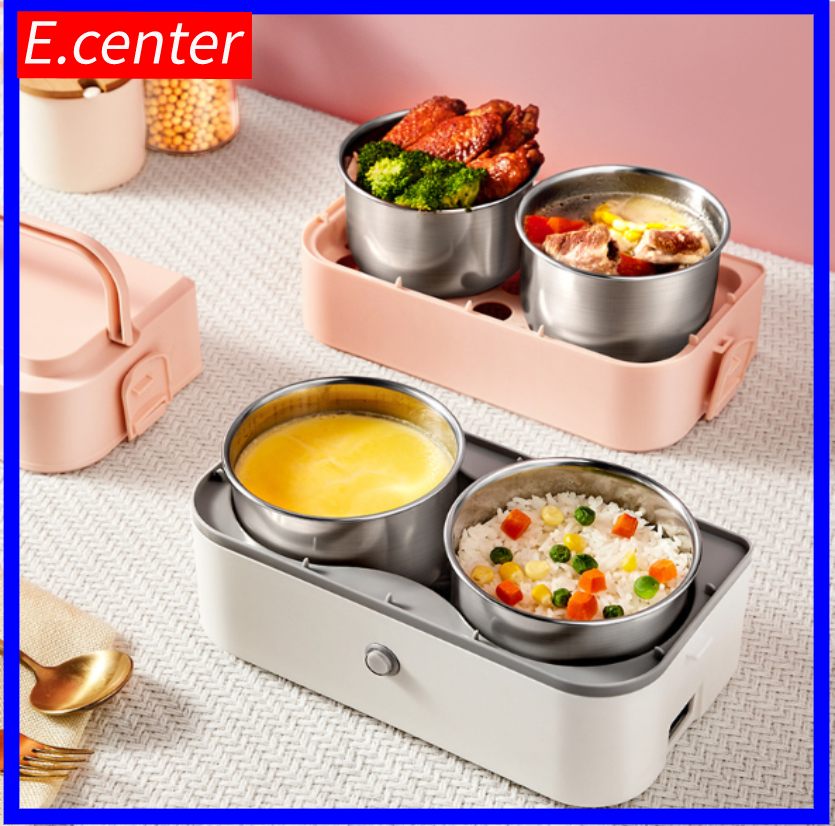 Hộp cơm cắm điện 2 tầng 4 ngăn Hộp cơm hâm nóng