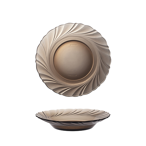 Bộ 2 dĩa Duralex - Beau Rivage  21,5cm Thủy tinh cường lực cao cấp Pháp