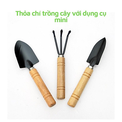 Bộ 3 dụng cụ đào, xới đất trồng cây