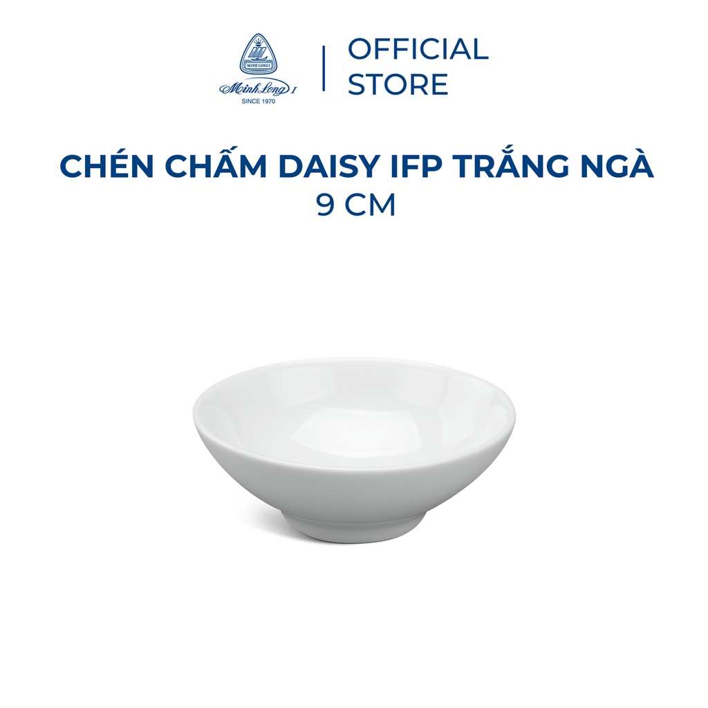 Chén chấm minh long daisy ifp - trắng ngà - 9 cm