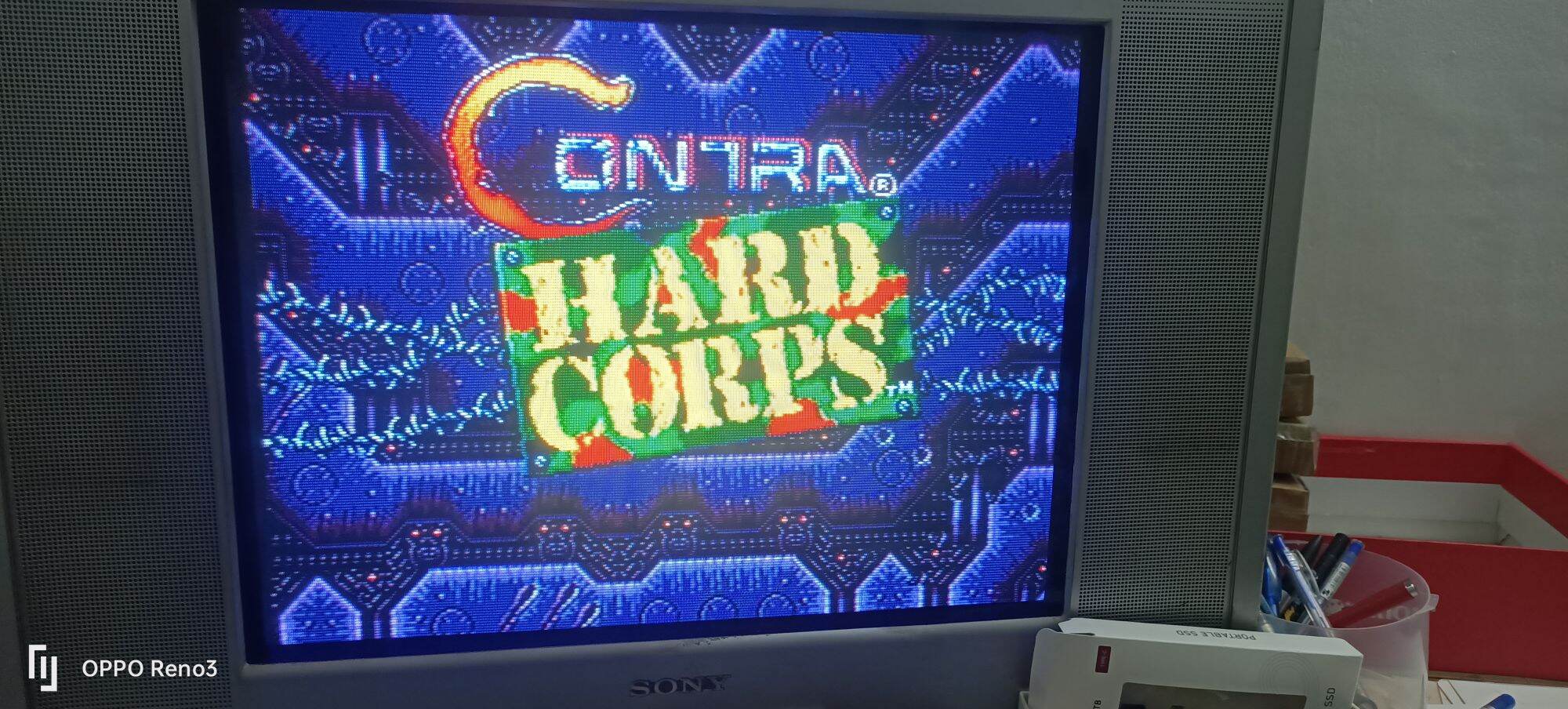Đĩa game ps2 contra hard corps