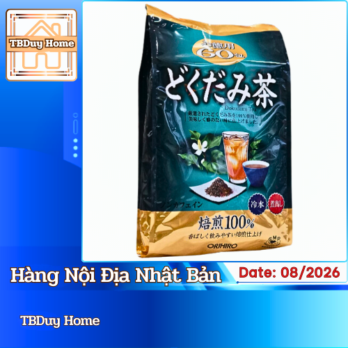 Trà túi lọc diếp cá Orihiro Dokudami Tea Nhật Bản 60 gói/ túi