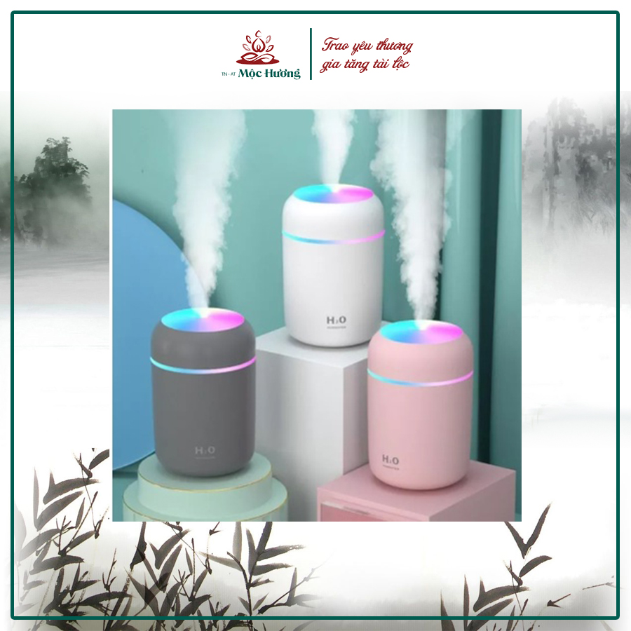 Máy khuếch tán tinh dầu H2O 300ml máy xông tinh dầu