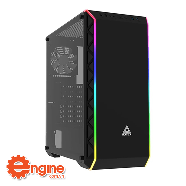 Case montech air 900 argb black/white vỏ case máy tính có hỗ trợ đèn led và có nguồn gốc xuất xứ từ Đài loan