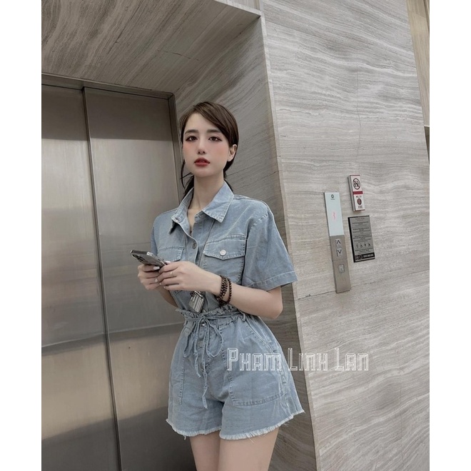 Set bộ bò croptop mix quần short chun
