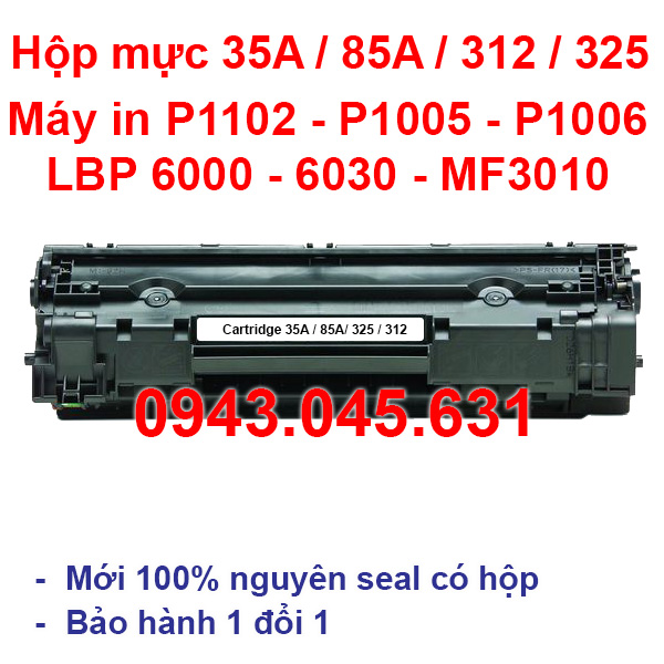 Hộp mực máy in Canon 6030 - Hộp mực 325 (Có VAT) dùng cho máy in Canon LBP 6000 6030, 6030w, 3050, 3100 - Cartridge 325 / 312 - 85A mới 100%