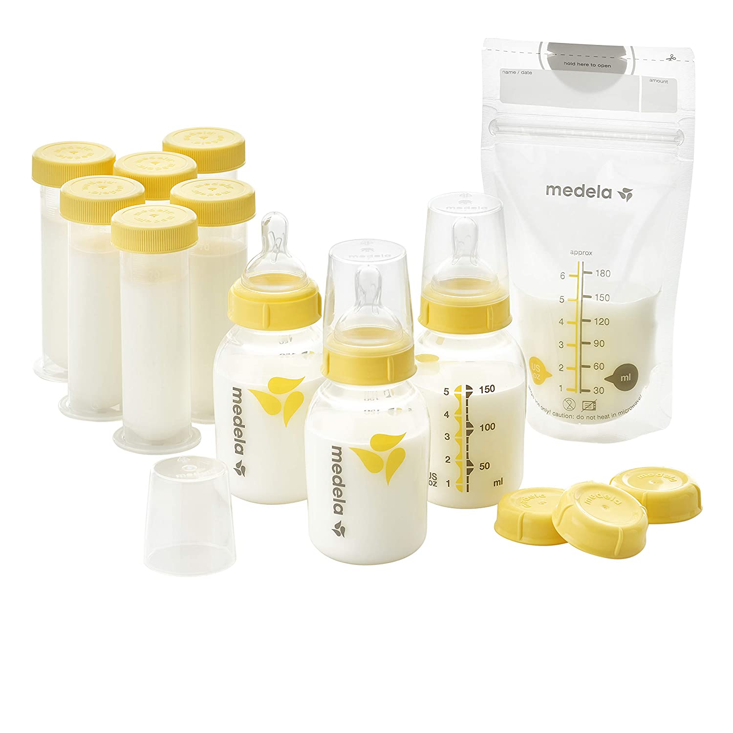 Bộ trữ sữa mẹ medela ( 3 bình sữa 150ml + 6 ống 80ml + 25 túi trữ sữa)