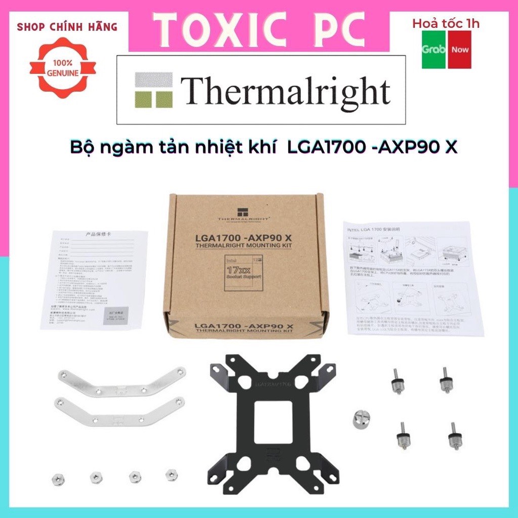 Bộ kit ngàm thermalright lga1700 -axp90 x cho tản khí trên cpu intel 12th socket 1700 - chính hãng, mounting kit
