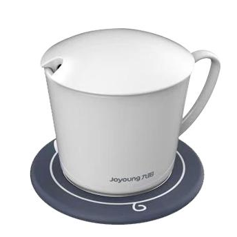 Đế giữ ấm Trà - Cafe Joyoung TEA812-A2 -Dùng Nguồn USB tiện lợi  - Màu Xanh Dương  & Vàng - Có thể dùng được cho ly tách có sẵn (Sứ, Thủy tinh) - Bộ bao gồm đế giữ nhiệt & Ly sứ cao cấp - Hàng chính hãng.