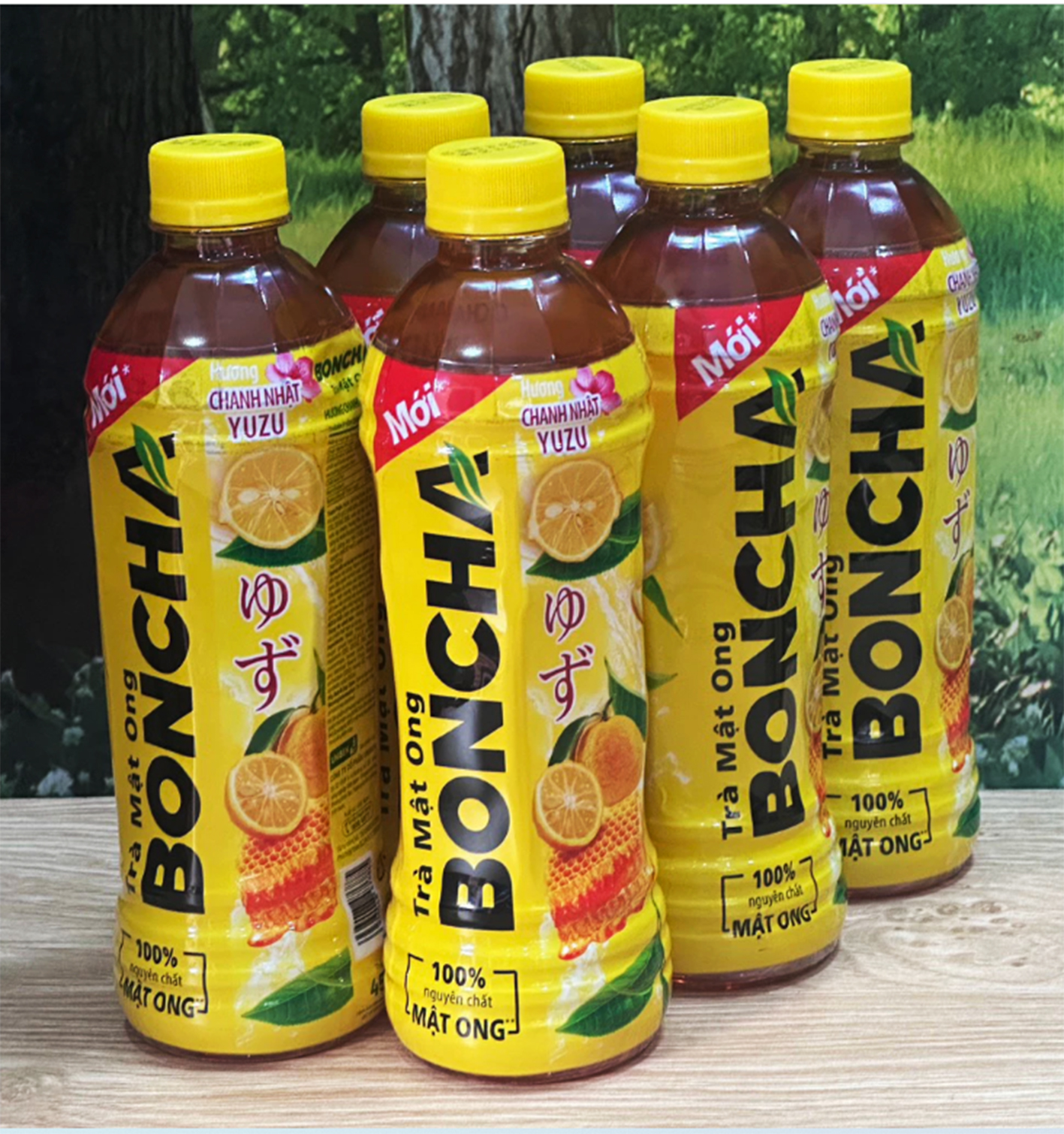 1 Lốc BONCHA Trà Chanh Nhật YUZU /6 Chai *450ml