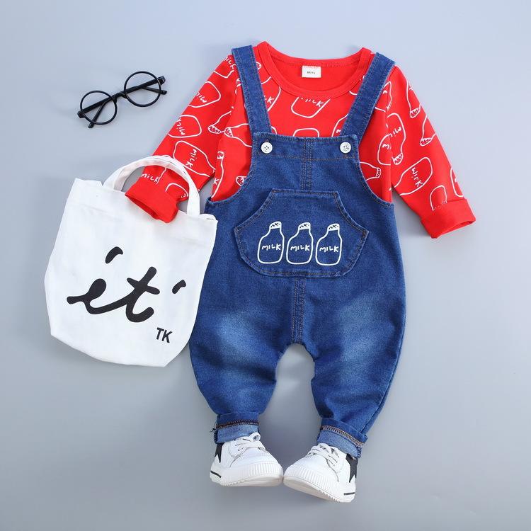 Set bộ quần yếm áo dài tay cho bé từ 8kg đến 16kg
