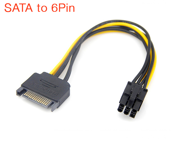 Cáp chuyển đổi Nguồn Sata sang IDE 6Pin