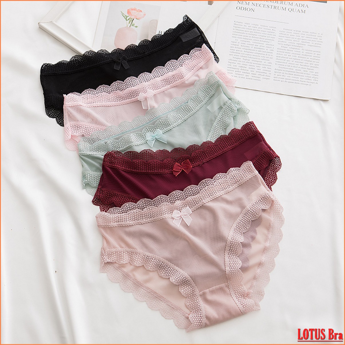 Quần lót ren nữ Sexy quần lót ren Modal nữ chất liệu ren lưới mềm mịn nhiều màu đẹp