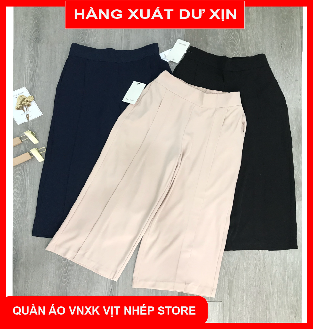 Quần culottes za.ra ống suông dư xịn siêu hot cho chị em công sở