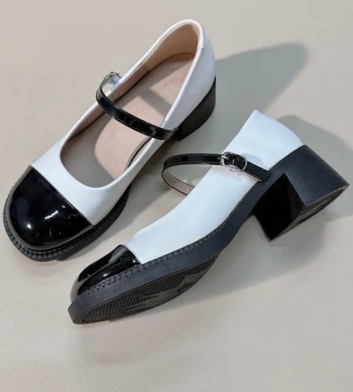 Giày da Mary Jane nữ mùa thu FAROSA - K88 Giày oxford nữ mũi tròn da mềm khóa cài cực hót trend