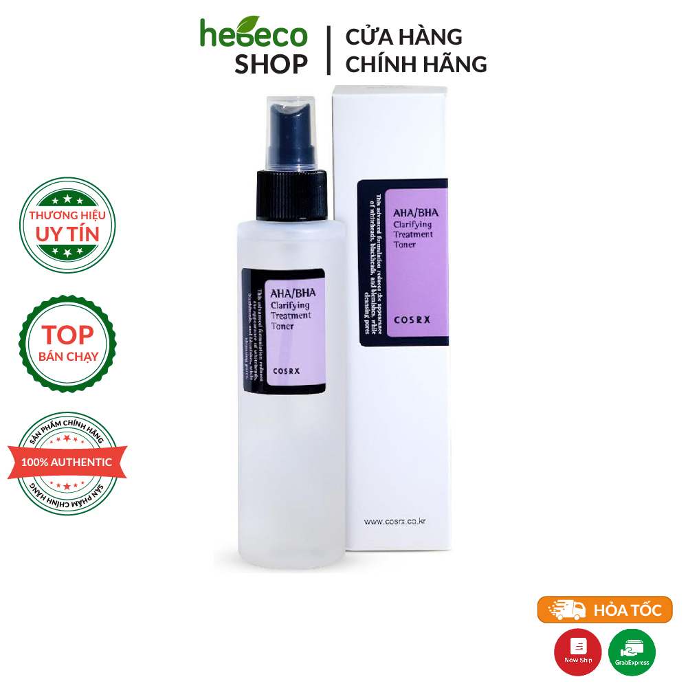 Nước hoa hồng mụn cosrx aha bha clarifying treatment toner 150ml - hàn quốc, cam kết hàng đúng mô tả, chất lượng đảm bảo an toàn đến sức khỏe người sử dụng