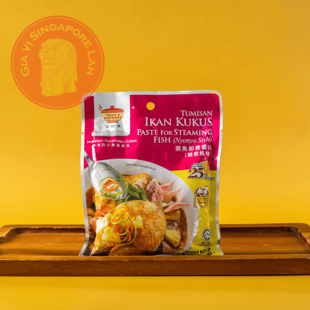 [HSD/EXP 12/11/24] Tean's Gourmet - Sốt hấp cá kiểu Nyonya Malaysia / Paste For Steaming Fish Nyonya Style Malaysia 200g
