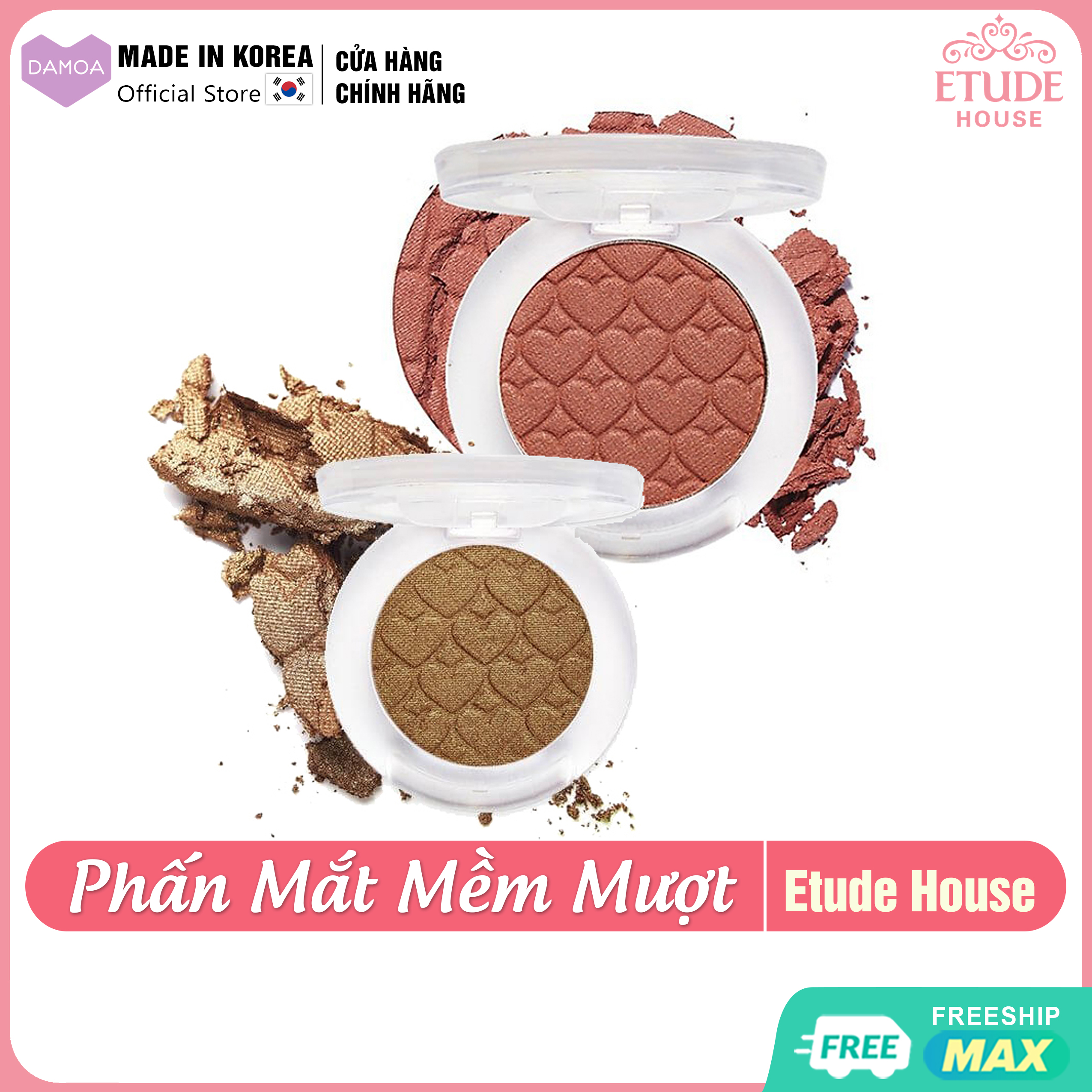 Phấn mắt Etude House Look At My Eyes - Lì mượt, Dễ tán, Bám cả ngày - Mỹ phẩm Chính hãng Hàn Quốc