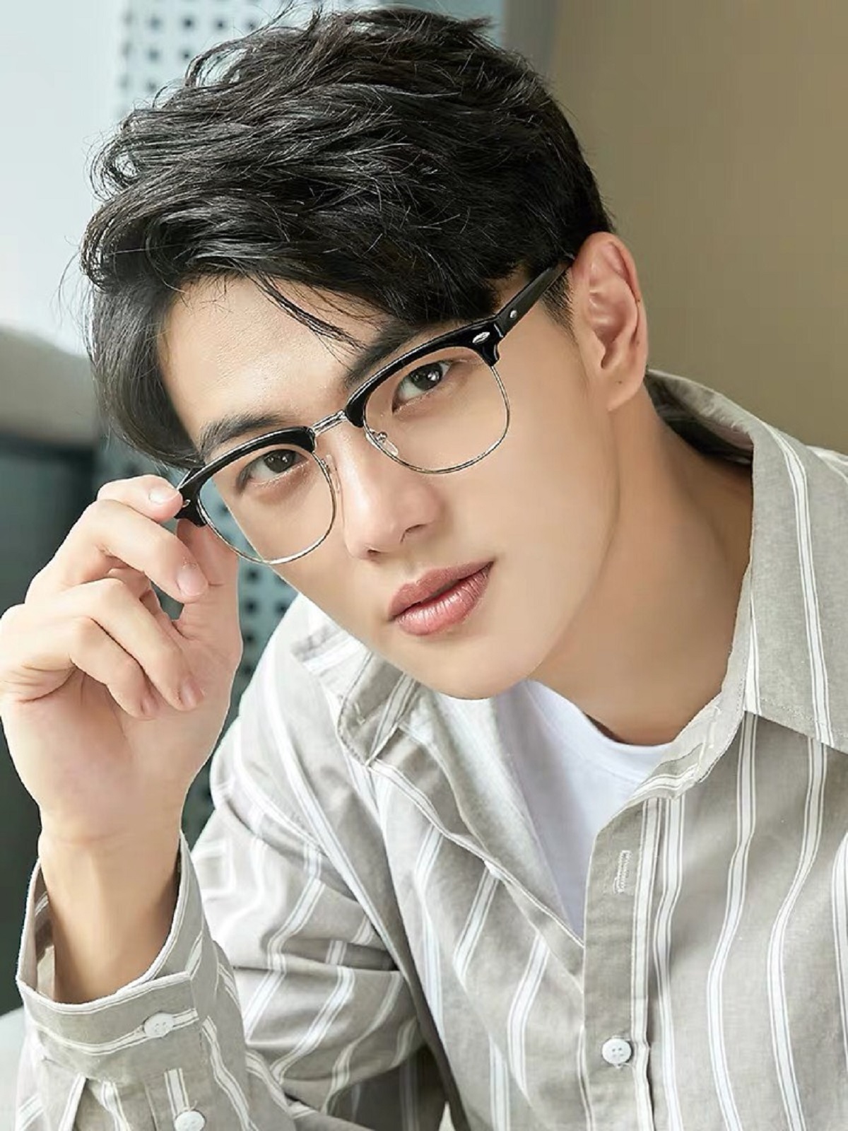 Kính Mắt Thời Trang Nam Nữ Form Gọng Kính Clubmaster Trẻ Trung Thay Được Tròng Cận