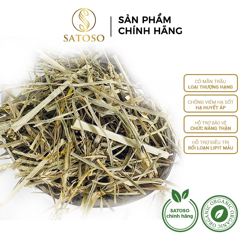 Cỏ mần trầu khô thơm sạch giúp mượt tóc, mát gan, lợi tiểu SATOSO 1kg