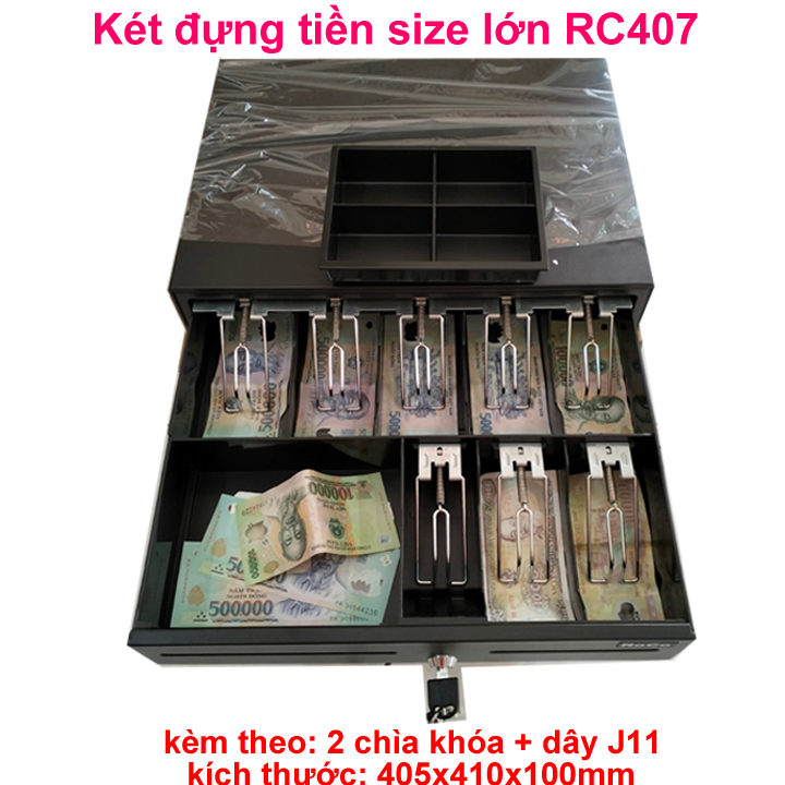 Két đựng tiền thu ngân Size Lớn RC407