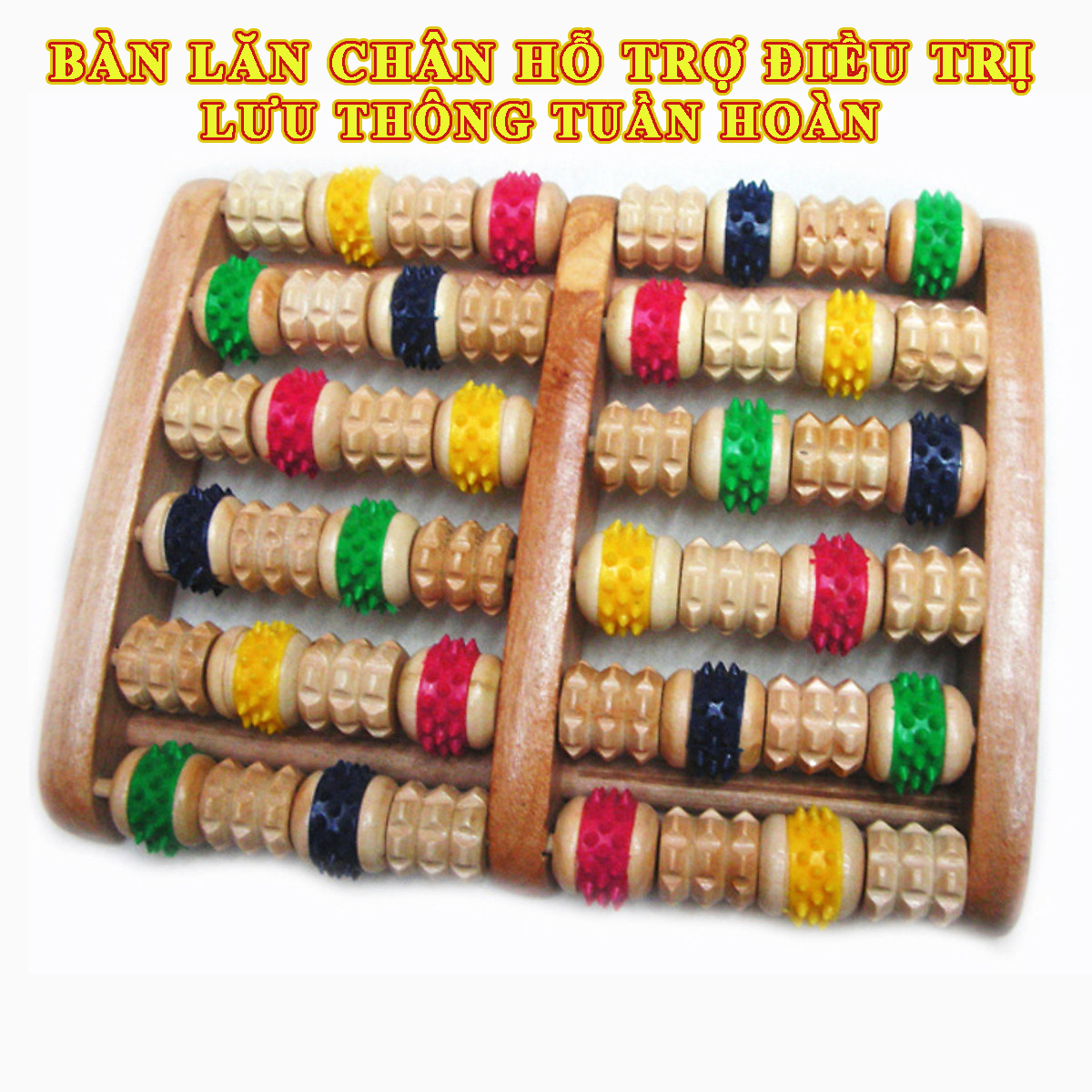 [HCM](GỖ ĐẶC)Dụng Cụ Massage Bàn Chân Bằng Gỗ 6 HàngNơi bán Dụng cụ massage chân bằng gỗBàn lăn chân gỗ có núm bàn massage gan bàn chân giá rẻ loại tốt Bảo hành uy tín.