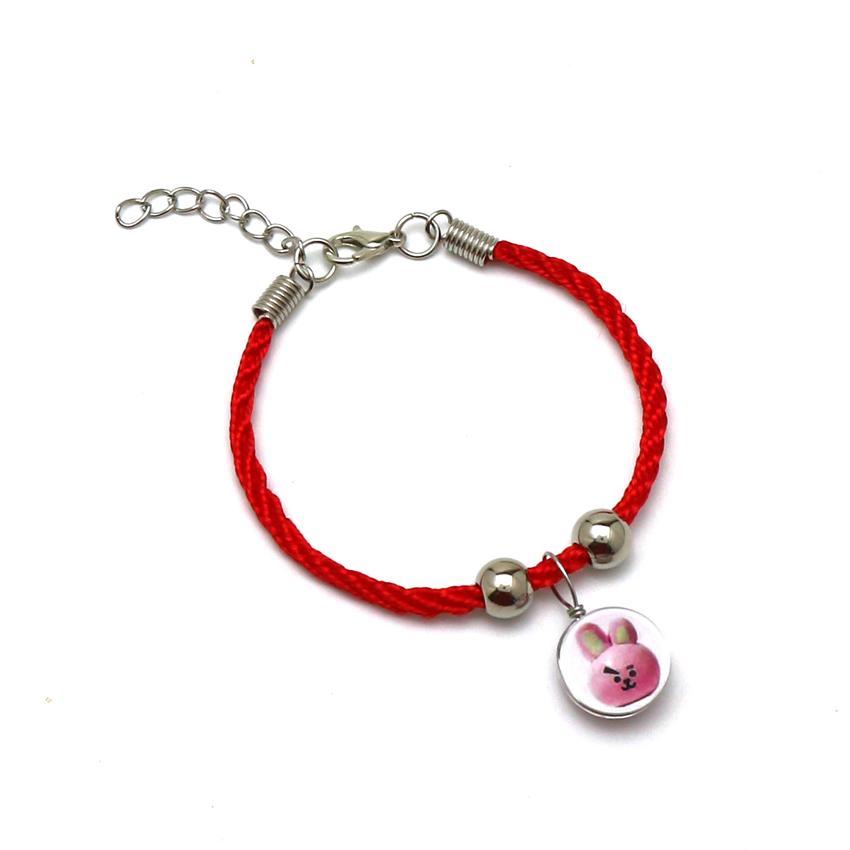 Vòng tay Bangtan Boys chibi sợi chỉ đỏ vòng tay Bangtan Boys đeo tay may mắn phụ kiện nữ thời trang lắc tay thiết kế sáng tạo đẹp thời trang army