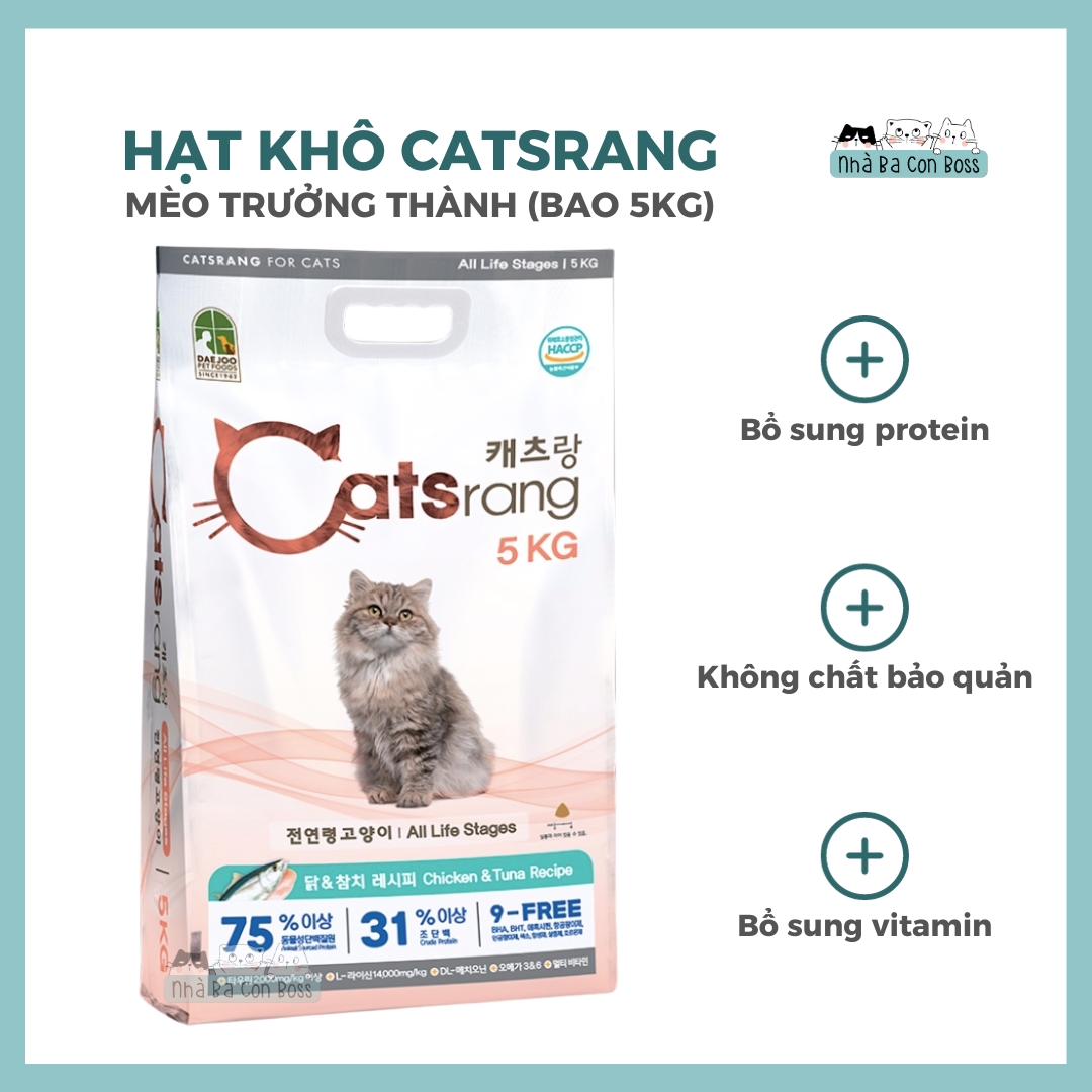 [1kg/5kg] Hạt Cho Mèo Mọi Lứa Tuổi (All Stages) Catsrang