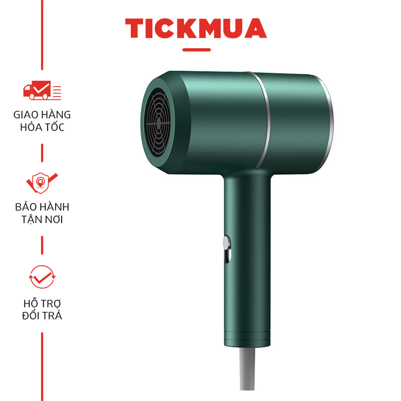 Máy sấy tóc mini tiện gọn tặng kèm đầu sấy mỏ vịt FREESHIP - TICKMUA - TM005