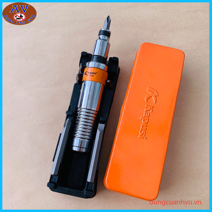 Bộ tô vít đóng đảo chiều Kapusi Japan 7 chi tiết