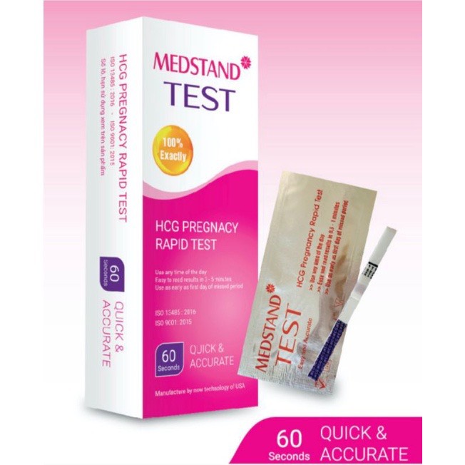 Que Thử Thai Medstand nhanh chóng tiện lợi chính xác