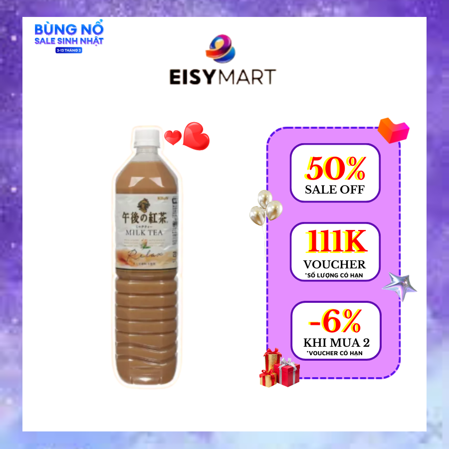 Trà sữa kirin afternoon tea milktea pet - trà sữa nhật bản - eisy mart