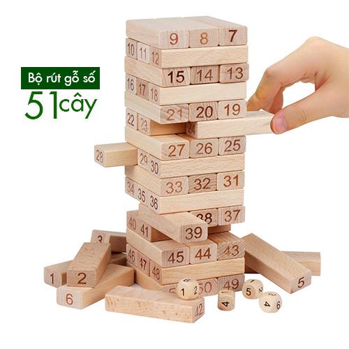 Đồ chơi rút gỗ bằng số 51 cây -E16DC63