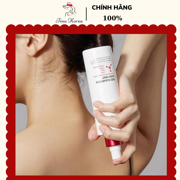 Xịt dưỡng thể giảm mụn medicube red clear cica body mist 200ml