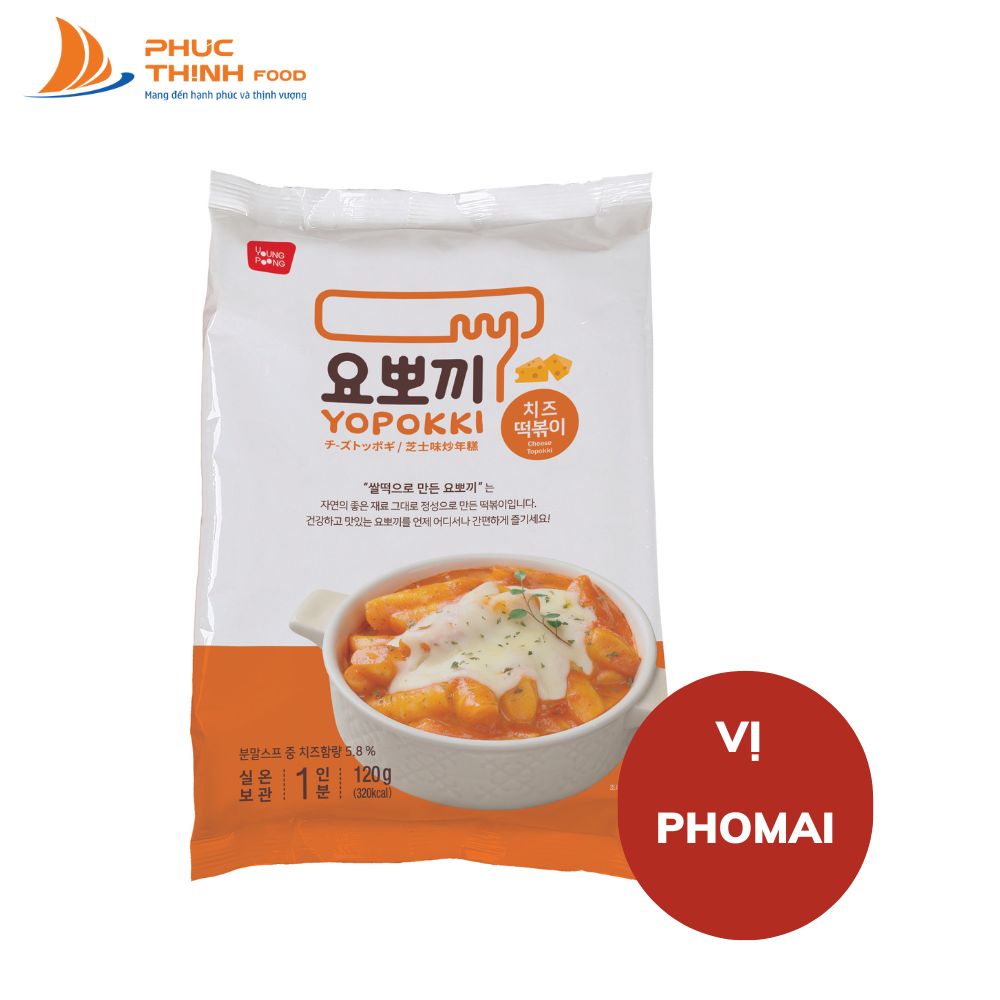 [YOPOKKI] Bánh gạo Hàn Quốc Yopokki vị phomai - gói 240g