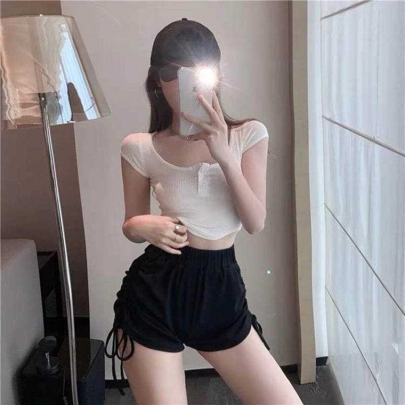 Quần sóc rút hai bên cá tính KA12