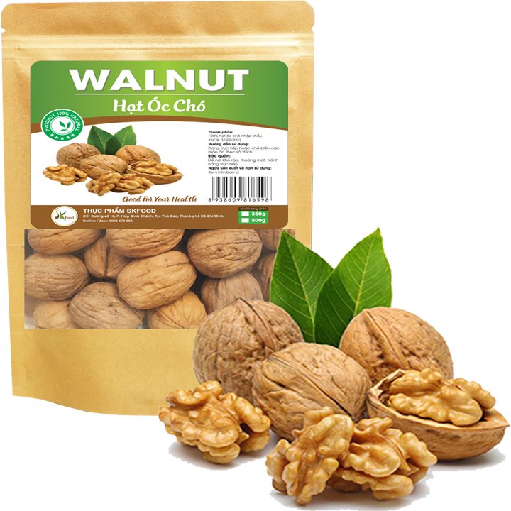 500g hạt óc chó bổ dưỡng nhập khẩu cao cấp sk food