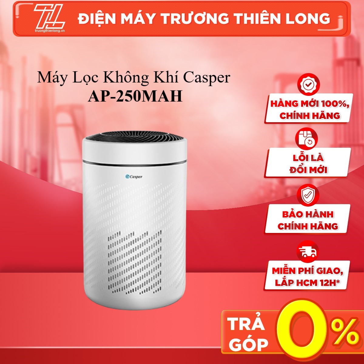 Máy lọc không khí Casper AP-250MAH 22W - GIAO TOÀN QUỐC