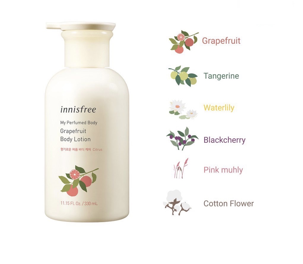 Sữa dưỡng thể hương nước hoa innisfree My Perfumed Body Lotion 330ml