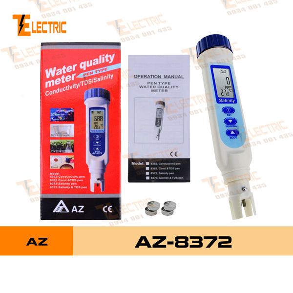 [HCM]AZ - 8372 Bút Đo Độ Mặn Của Nước, Thiết Bị Đo Độ Mặn Nước AZ 8372