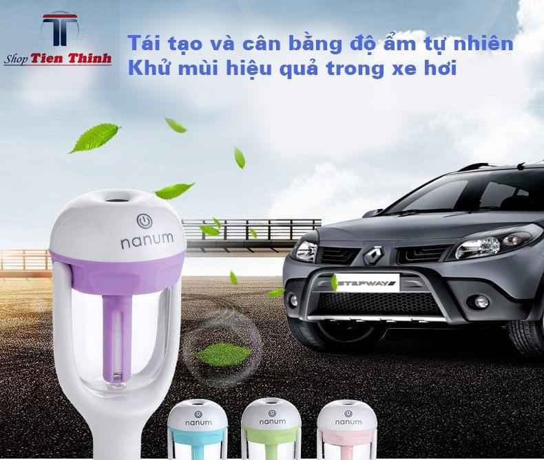 Máy phun sương tinh dầu trên xe ô tô, tạo ẩm, cân bằng không khí, Sản phẩm tiện ích, Giá khuyến mại, Bảo hành uy tín , phun sương mini trên xe ô tô, may phun hoi nuoc lam mat -  - TẶNG KHĂN LAU XE CAO CẤP