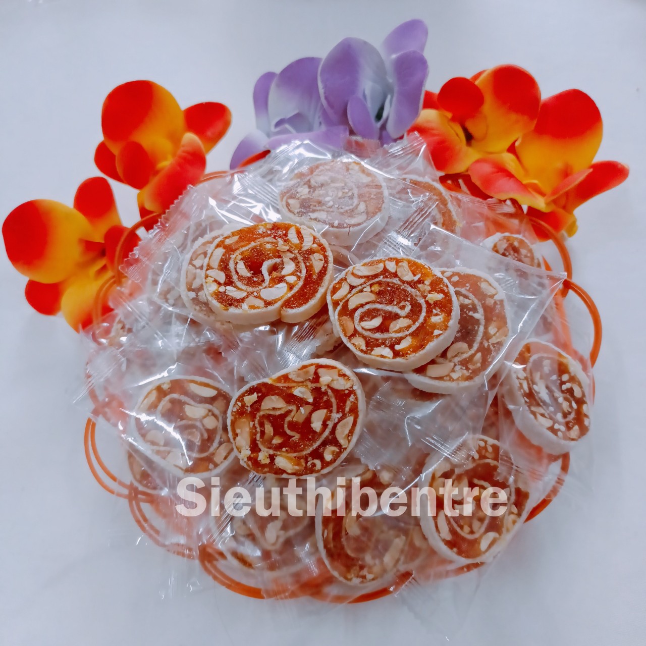 1kg Kẹo Khóm cuộn loại đặc biệt nhiều khóm ít ngot Bến Tre