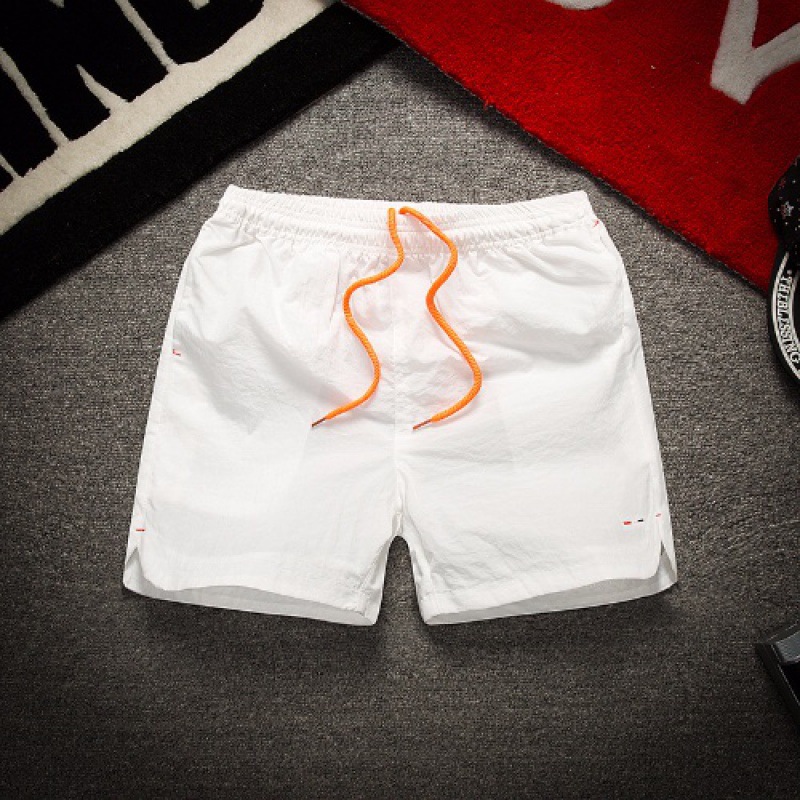 Quần Gió Mùa Hè Quần Ba Tấc Nhanh Khô Kiểu Mỏng Quần Short Nam Đi Biển Đơn Giản Màu Thể Thao Nam 3 Quần Xẻ Sành Điệu