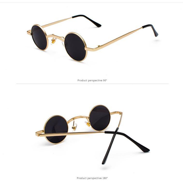 Kính tròn nhỏ xíu - Kính thầy bói nhỏ xíu - Kính form tròn - Kính độc lạ - Tặng hộp đựng + khăn lau