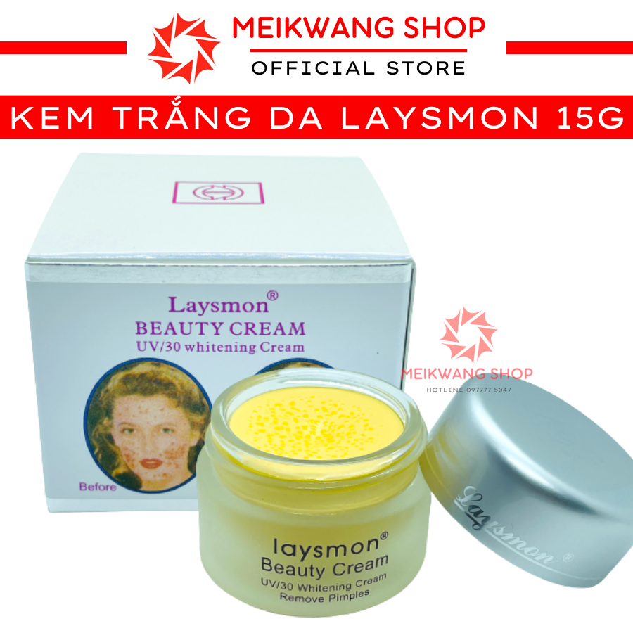 Kem laysmon uv/30 beauty cream 15g - dưỡng trắng - cải thiện da nám - da tối màu - chống nhăn - ngừa lão hóa