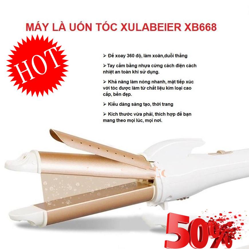 Máy tạo kiểu tóc, máy uốn tóc nova 2 chức năng uốn và duỗi. máy là uốn tóc ruida máy là uốn tóc làm xoăn xulabeier xb668, thiết kế 2 trong 1 uốn cụp và là thẳng, đế xoay 360 độ. bảo hành 12 tháng.