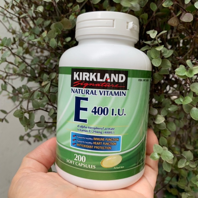 VIÊN UỐNG BỔ SUNG VITAMIN E400 IU - KIRKLAND-HÀNG XÁCH TAY ÚC