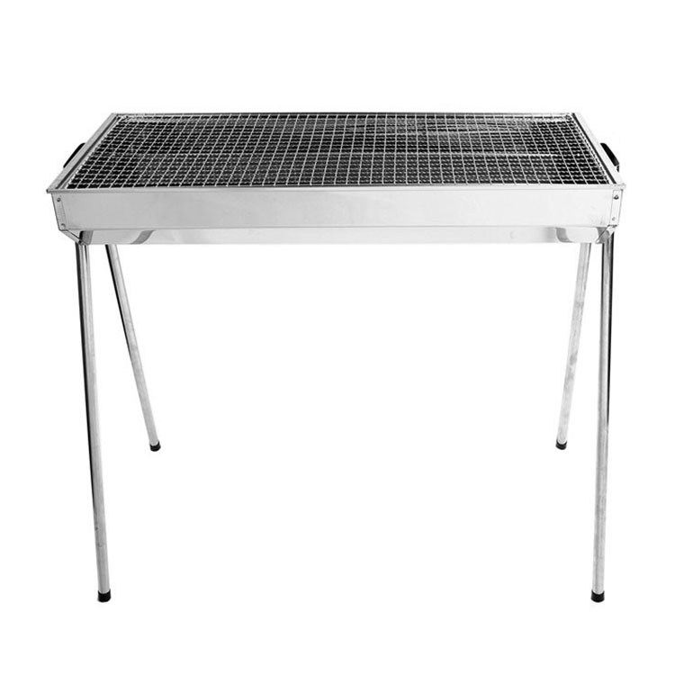 Bếp nướng than inox cao cấp chân cao cho tiệc ngoài trời
